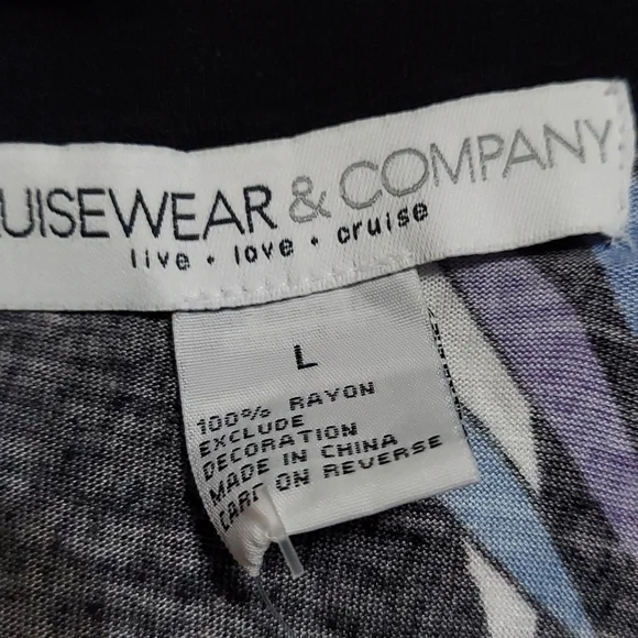 TROPICAL Sleeveless Dress Size L - Picture 4 of 6